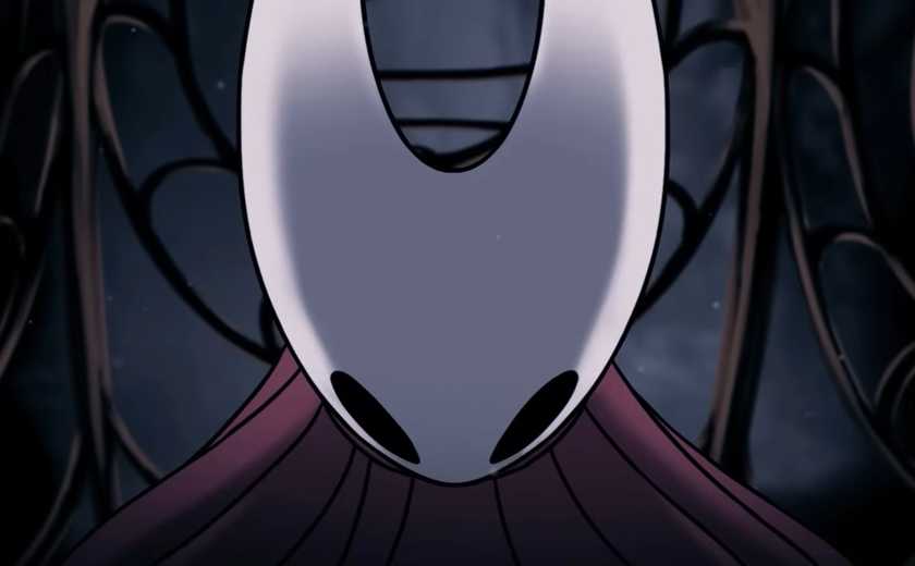 Hornet locked in a cage in Hollow Knight: Silksong.